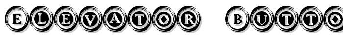Elevator Buttons Two font